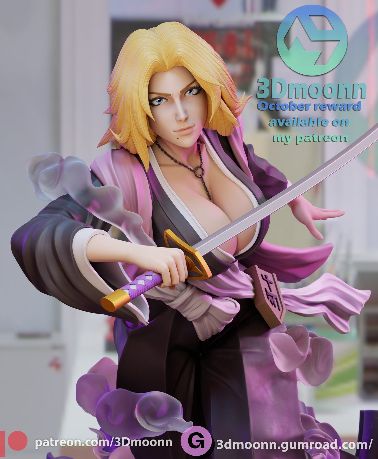 3Dmoonn Matsumoto Stl Medium Tier view 4