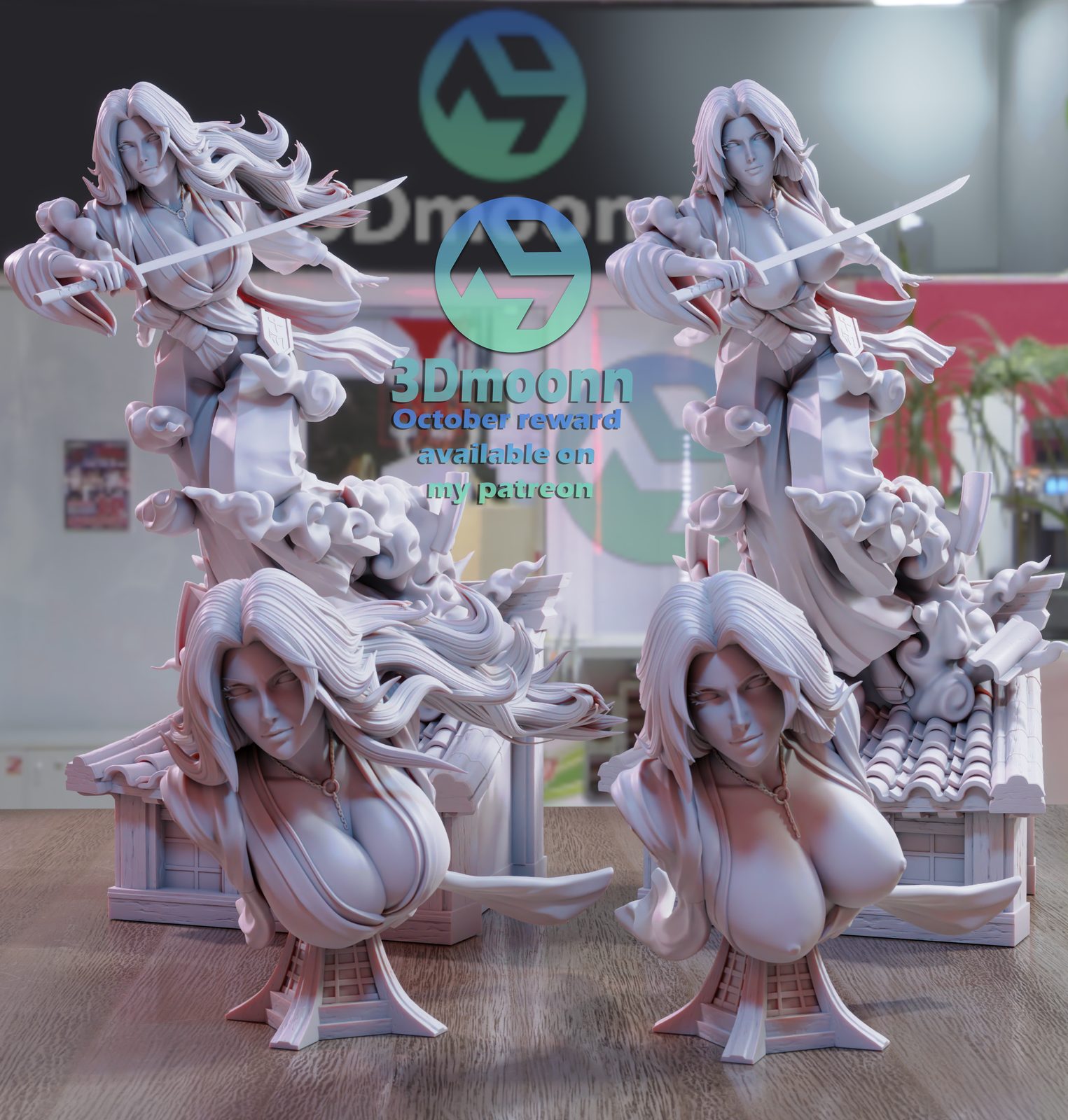 3Dmoonn Matsumoto Stl Medium Tier view 6