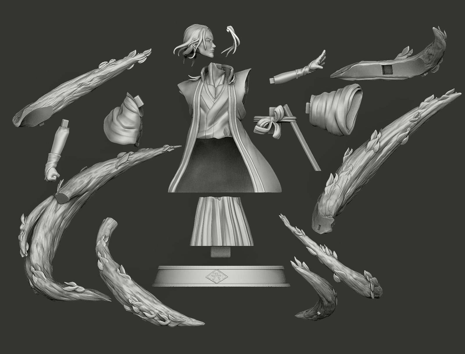 Byakuya Kuchiki Bust view 6