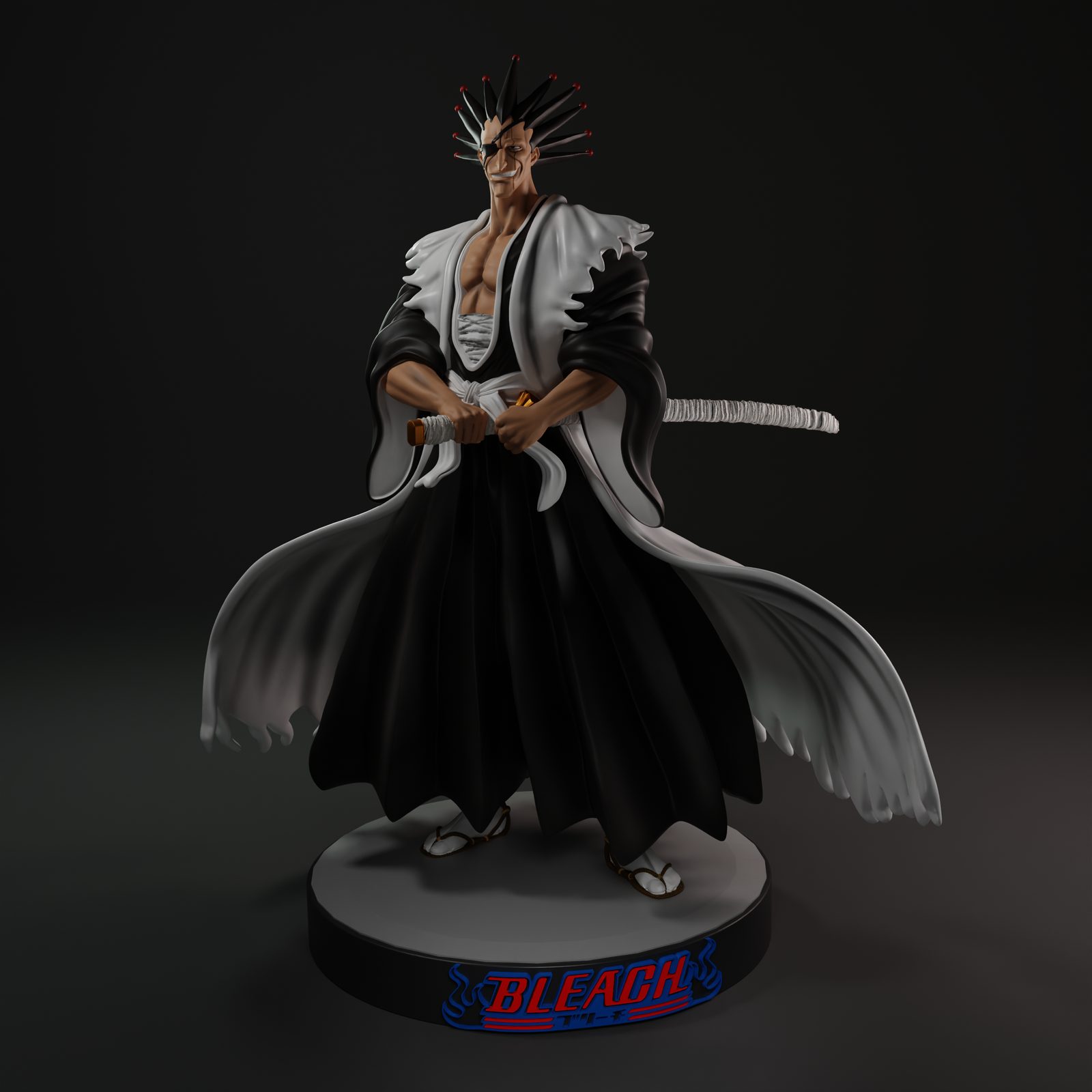 Zaraki-Kenpachi-Bleach-3D-Print-Model
