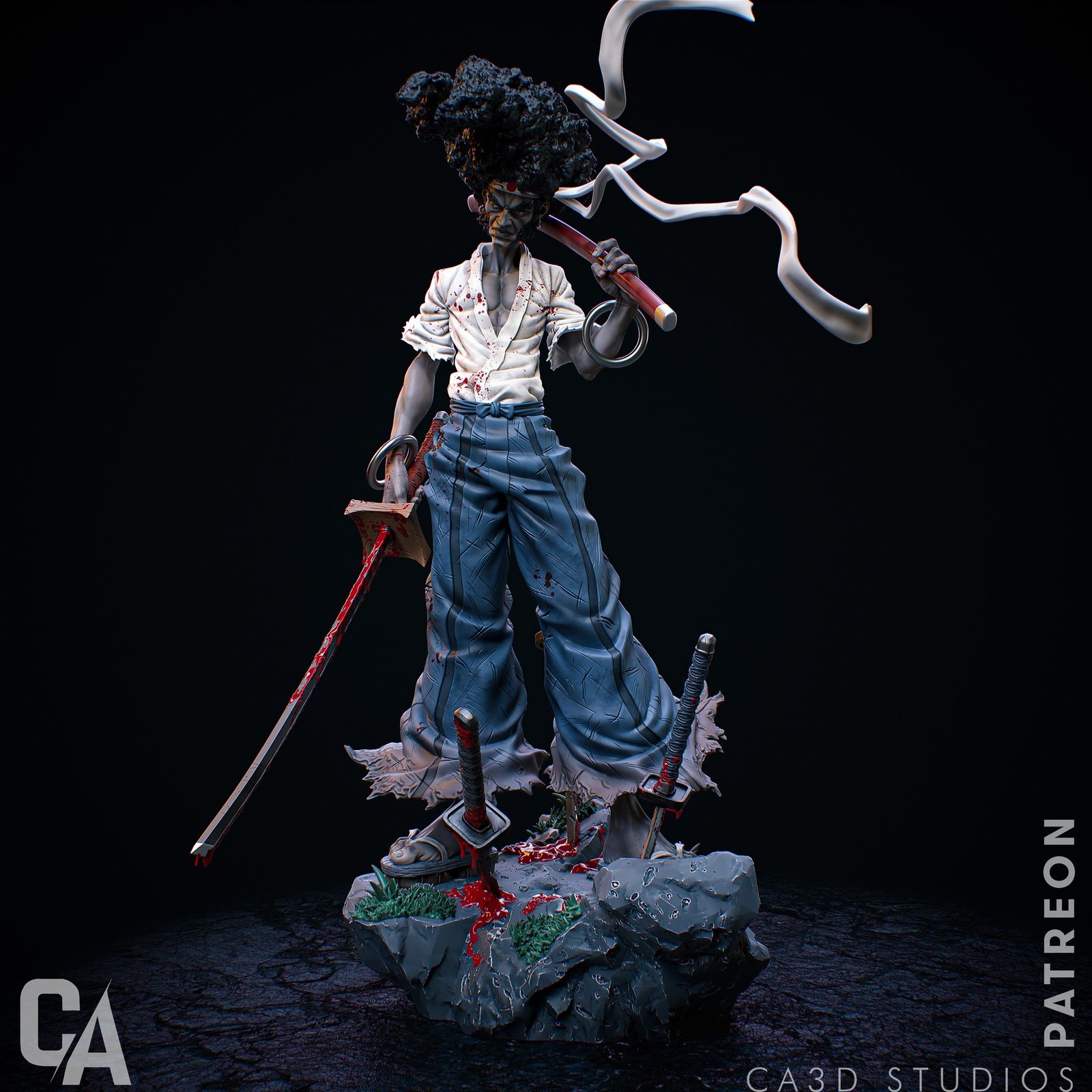 Ca 3D Studios Afro Samurai view 3