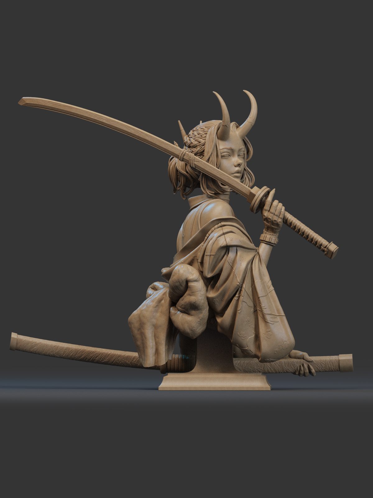 Ca3D Bust Alloy view 4