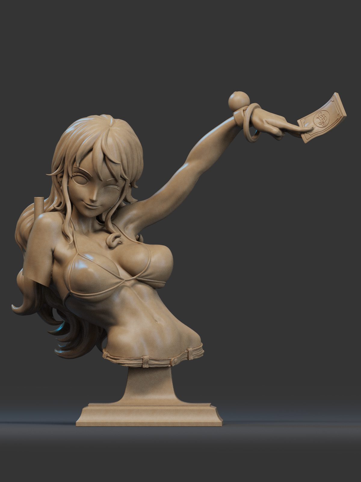 Stl Bust Nami view 2