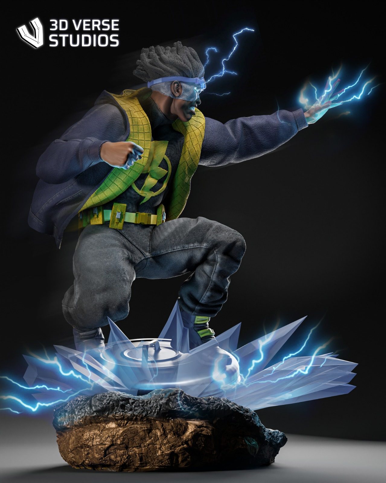 3D Verse Studios Static Shock view 2