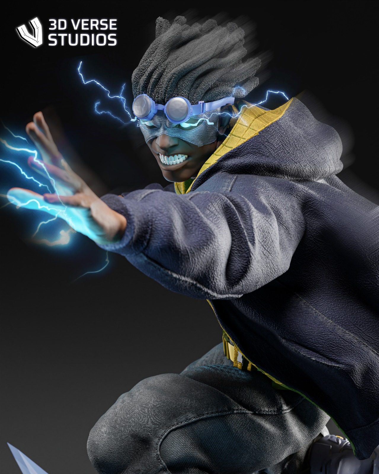 3D Verse Studios Static Shock view 3