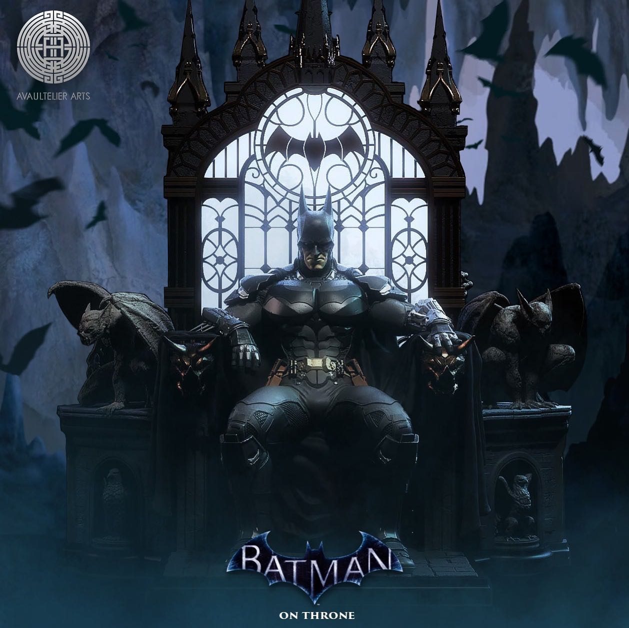 Batman On Throne (Complete) view 2