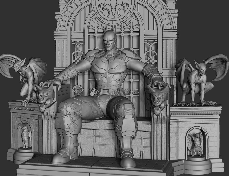 Batman On Throne (Complete) view 3