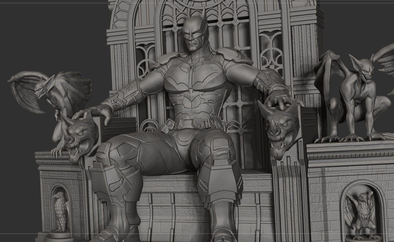 Batman On Throne (Complete) view 4