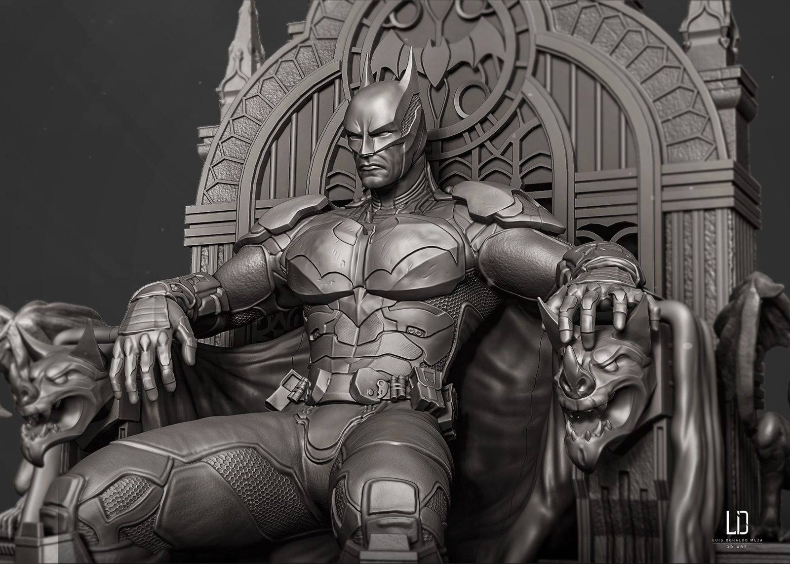 Batman On Throne (Complete) view 5