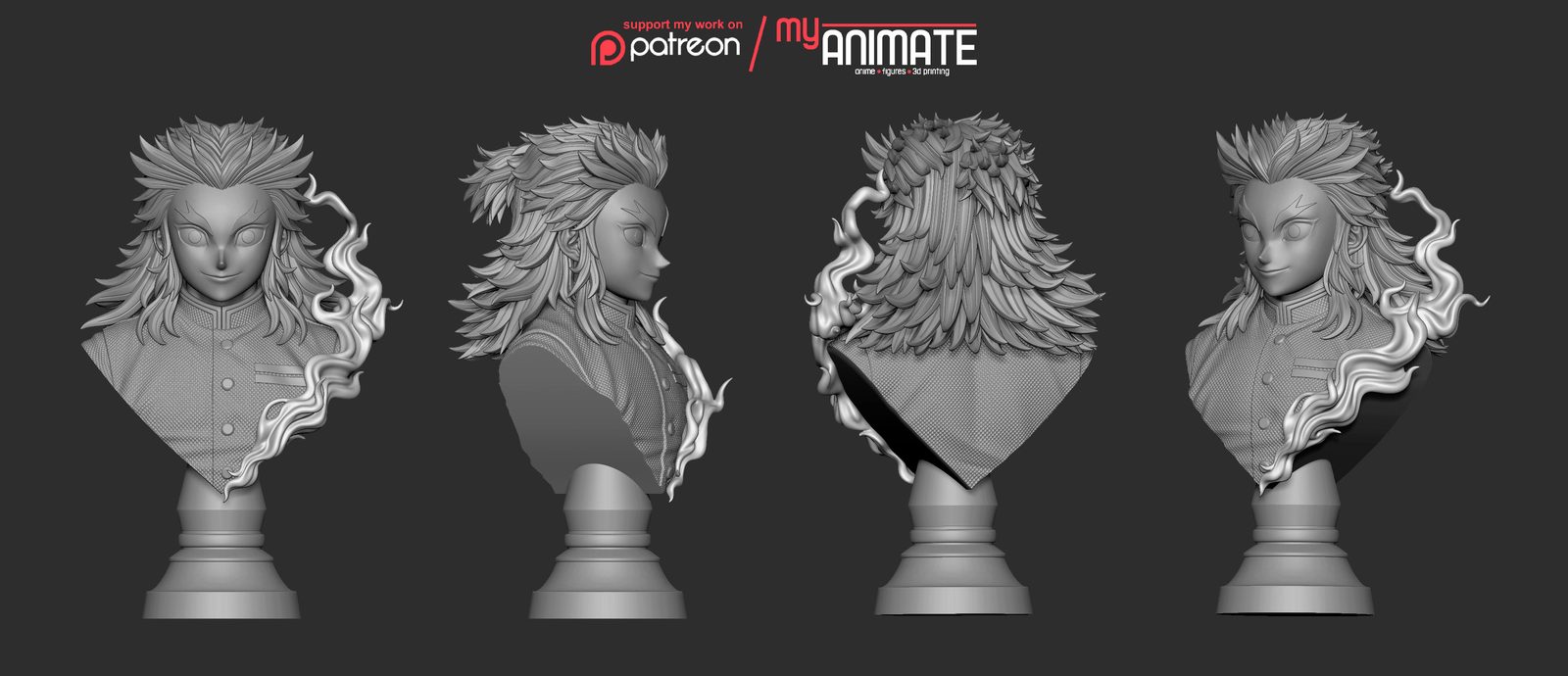 Rengoku Bust view 3