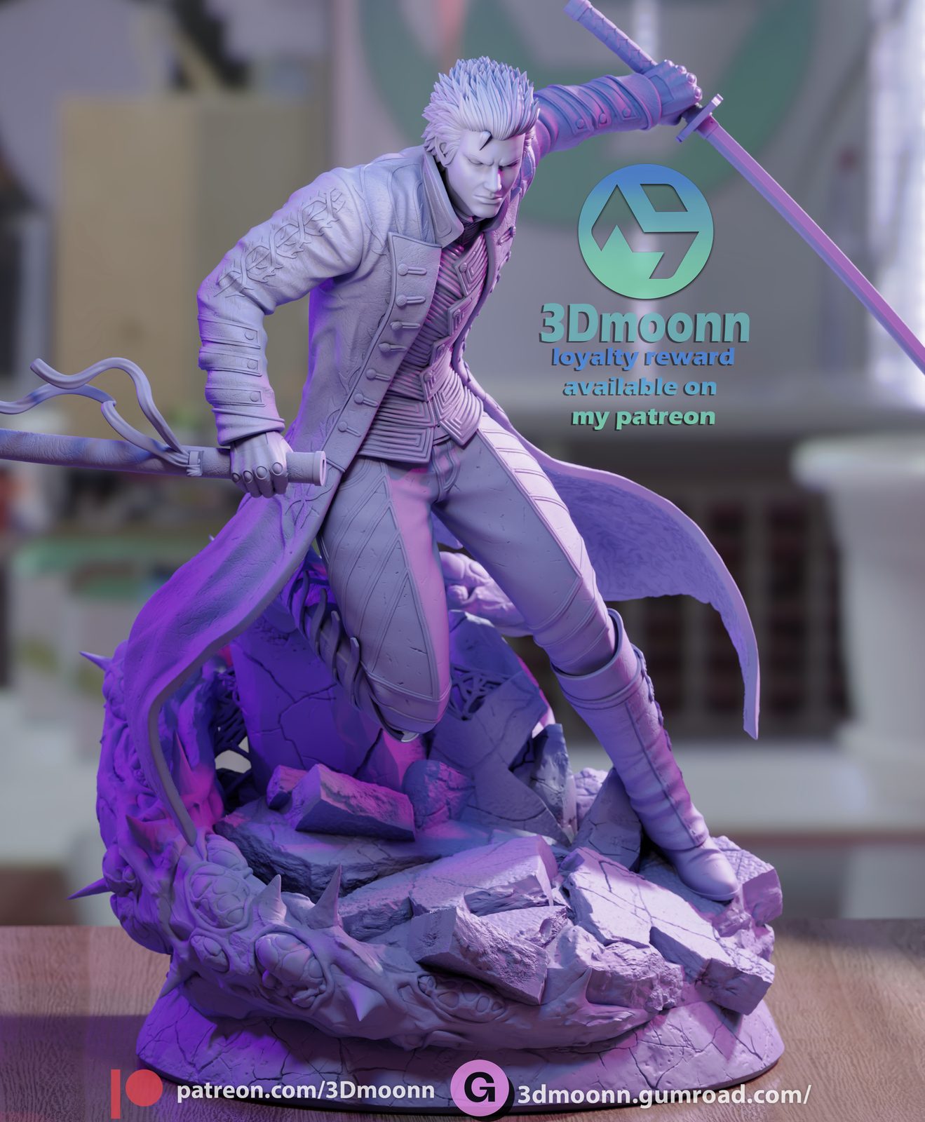 3Dmoonn Vergil Devil May Cry view 2