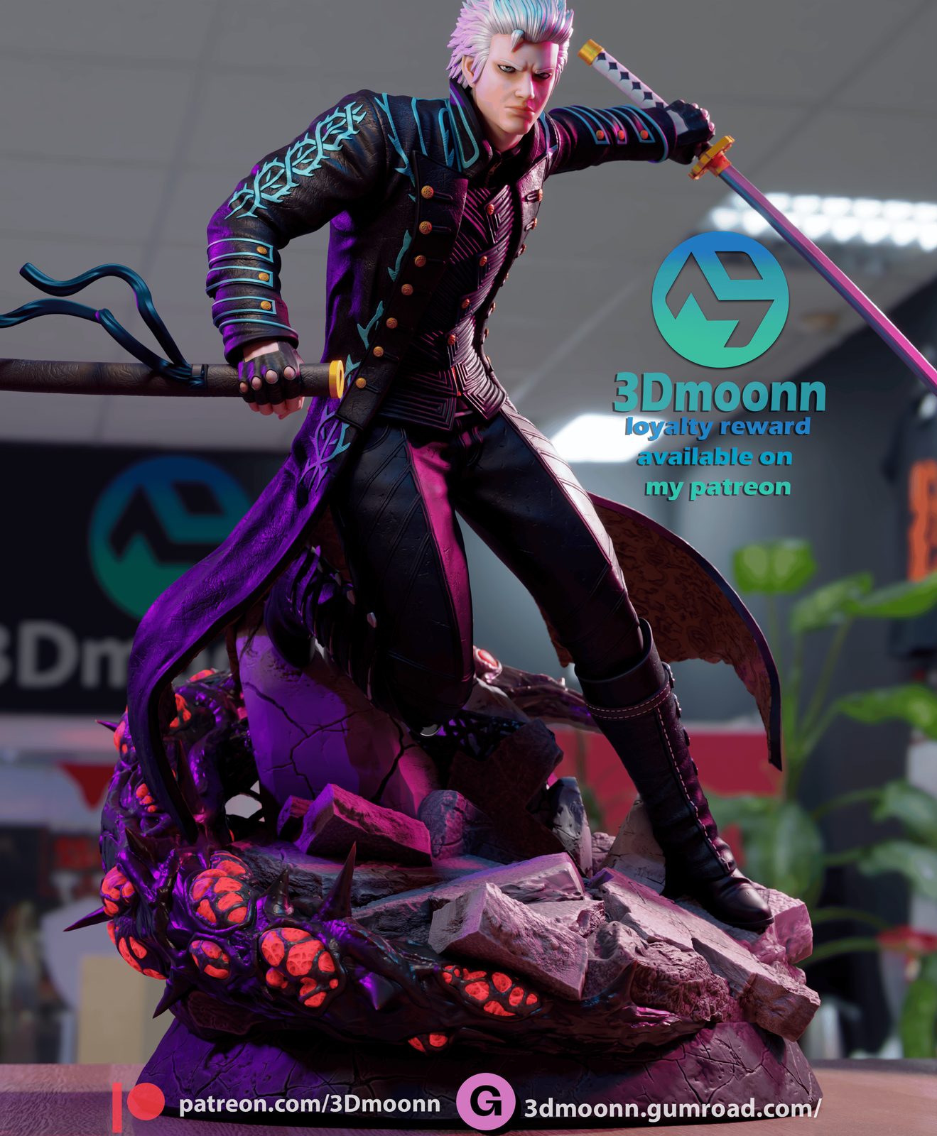 3Dmoonn Vergil Devil May Cry view 6