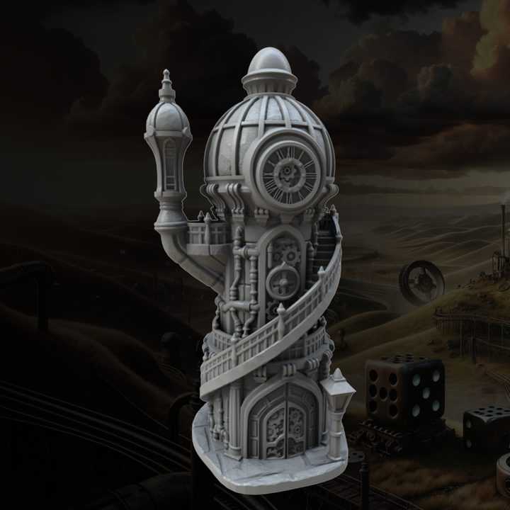 Mechanist Spire Dice Tower view 4