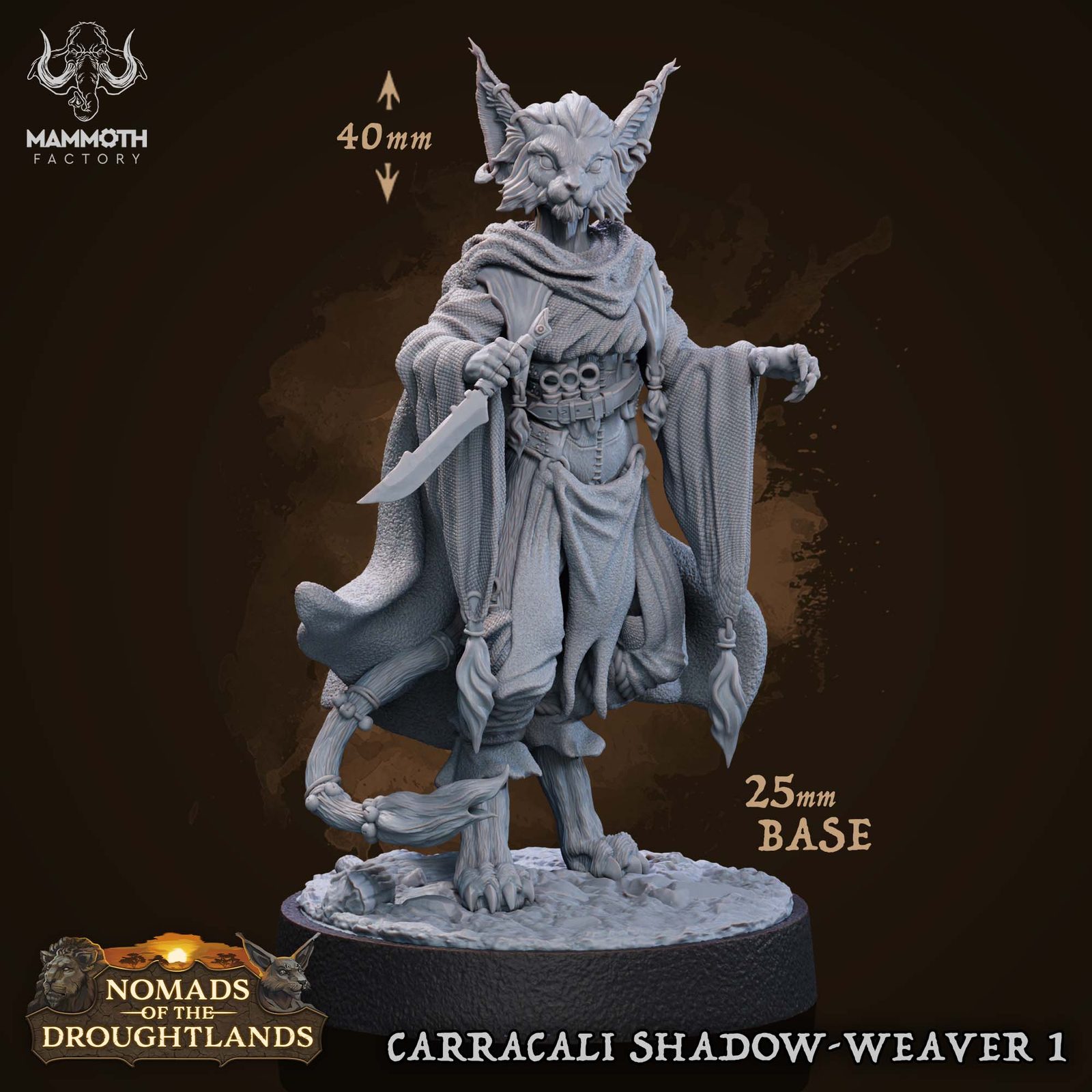 Carracali Shadow-Weaver 1-3 [25Mm Base]