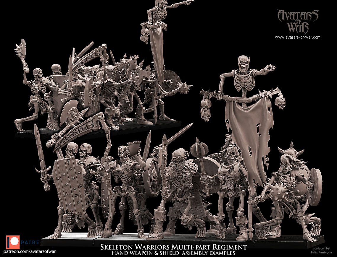 Aow Skeleton Warriors Multipart Regiment