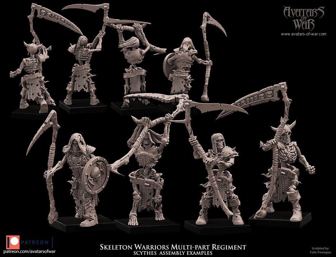 Aow Skeleton Warriors Multipart Regiment view 5