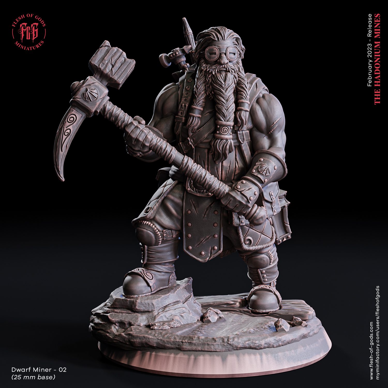 Dwarf Miner 02 (25 Mm)