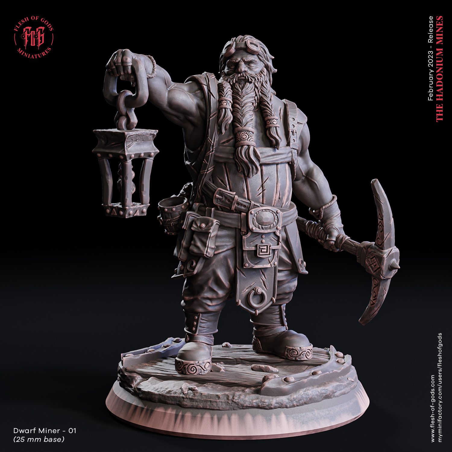 Dwarf Miner 01 (25 Mm)