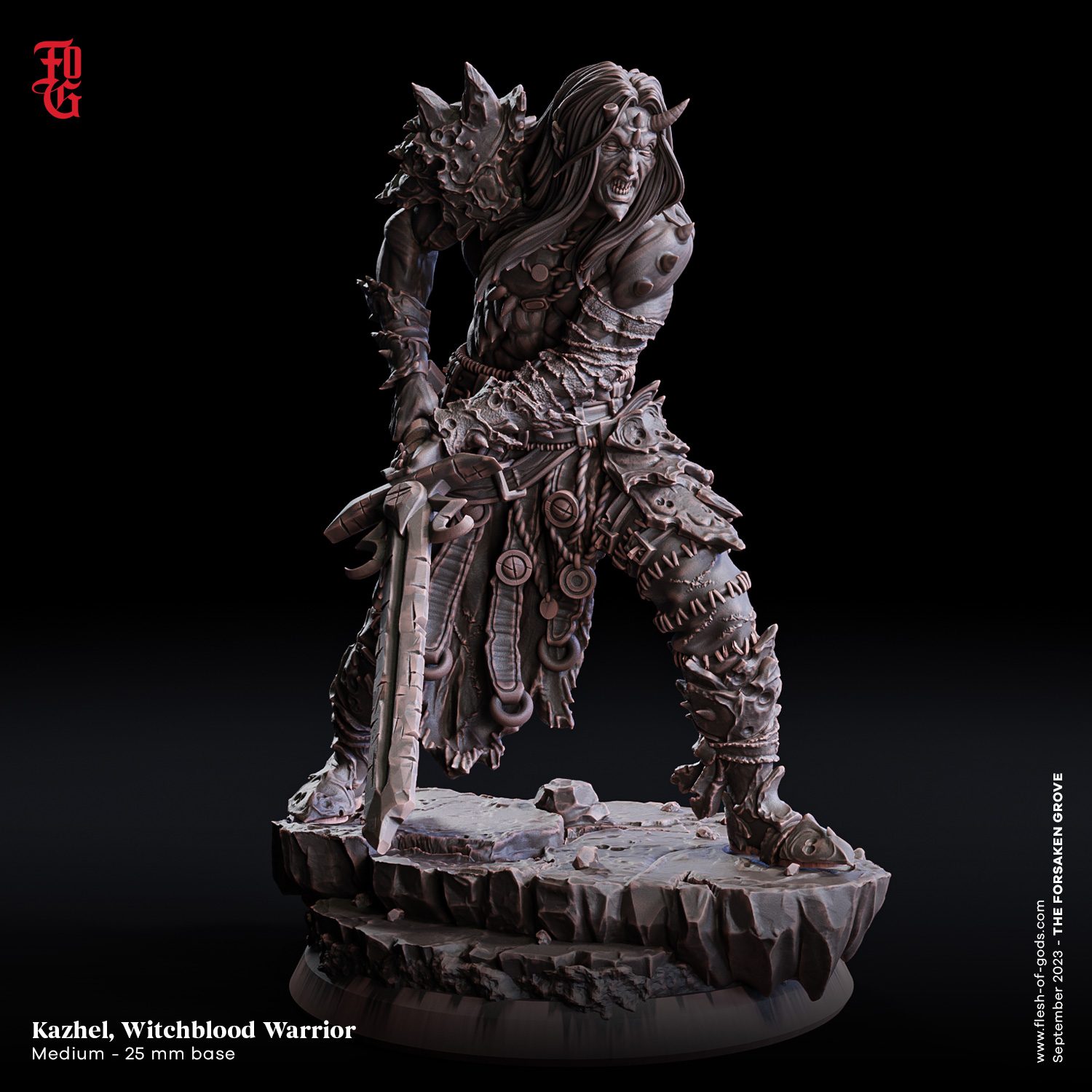 Kazhel, Witchblood Warrior [25Mm]
