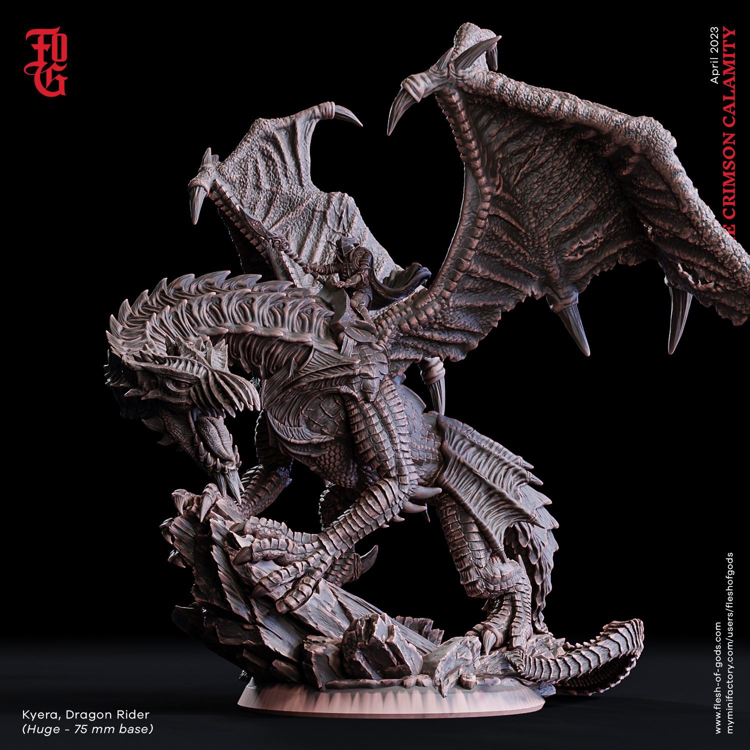 Kyera, Dragon Rider (75 Mm)