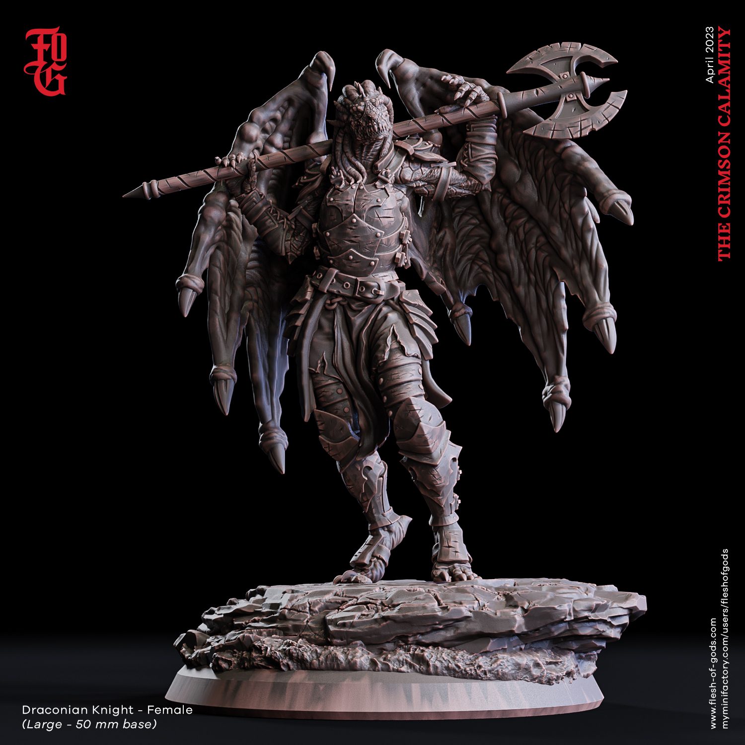 Draconian Knight Female (50 Mm)