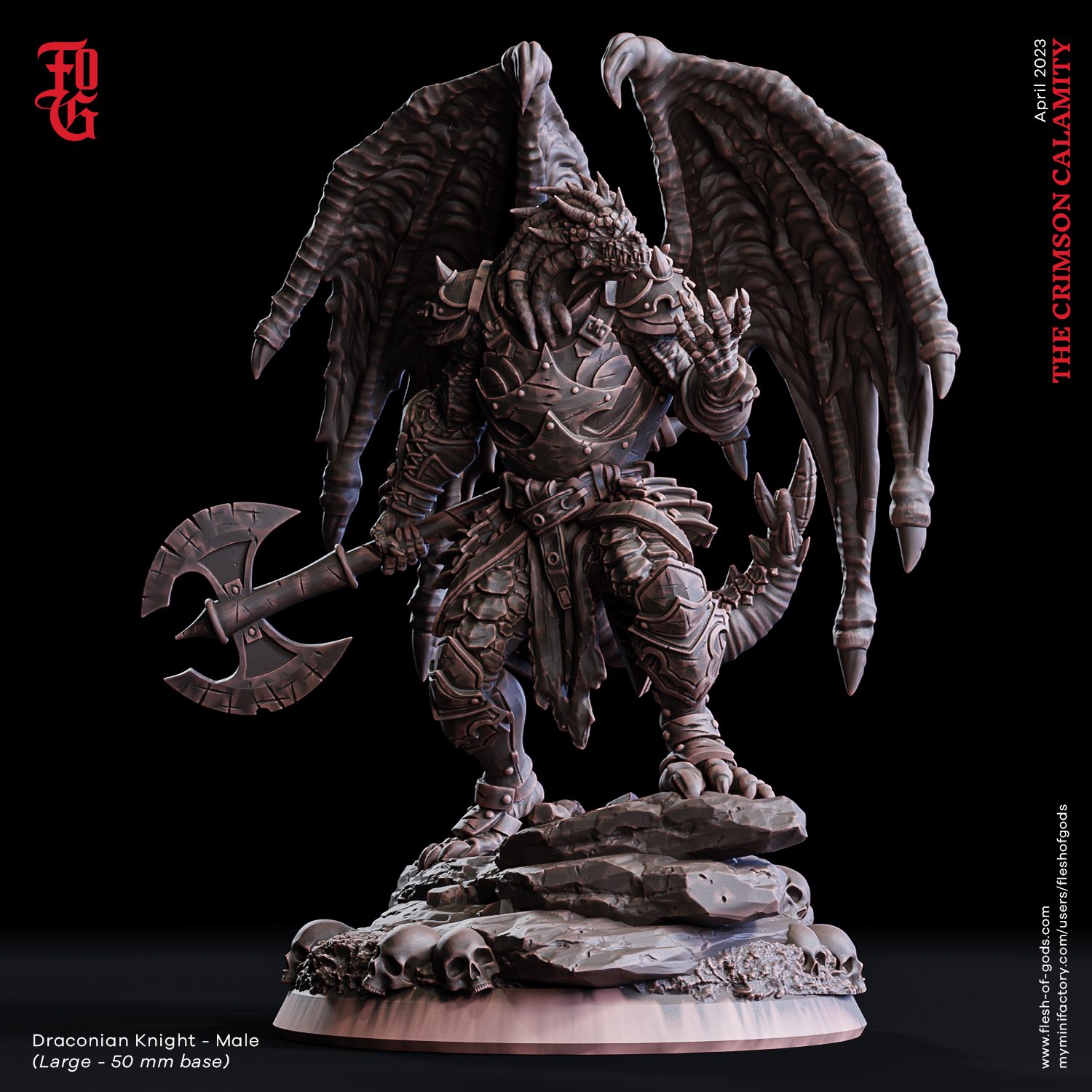 Draconian Knight Male (50 Mm)