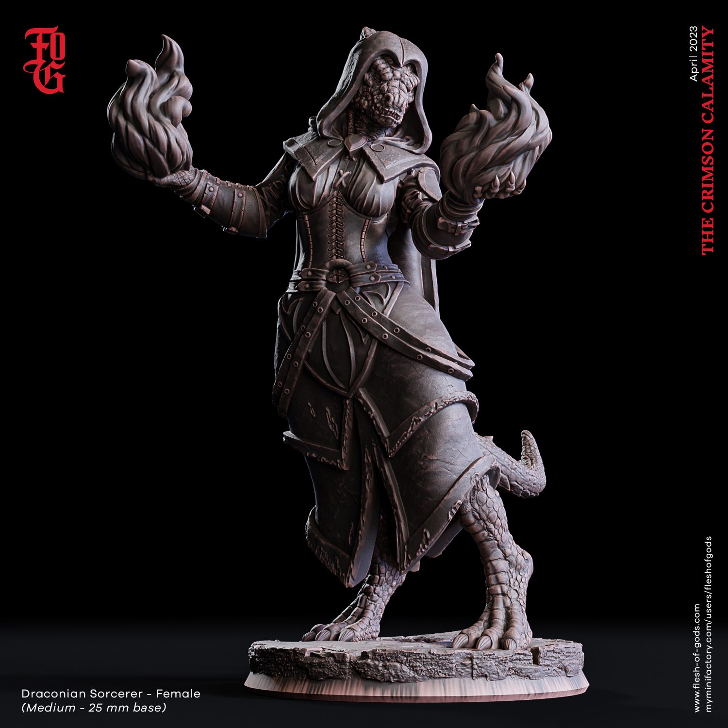 Draconian Sorcerer Female (25 Mm)