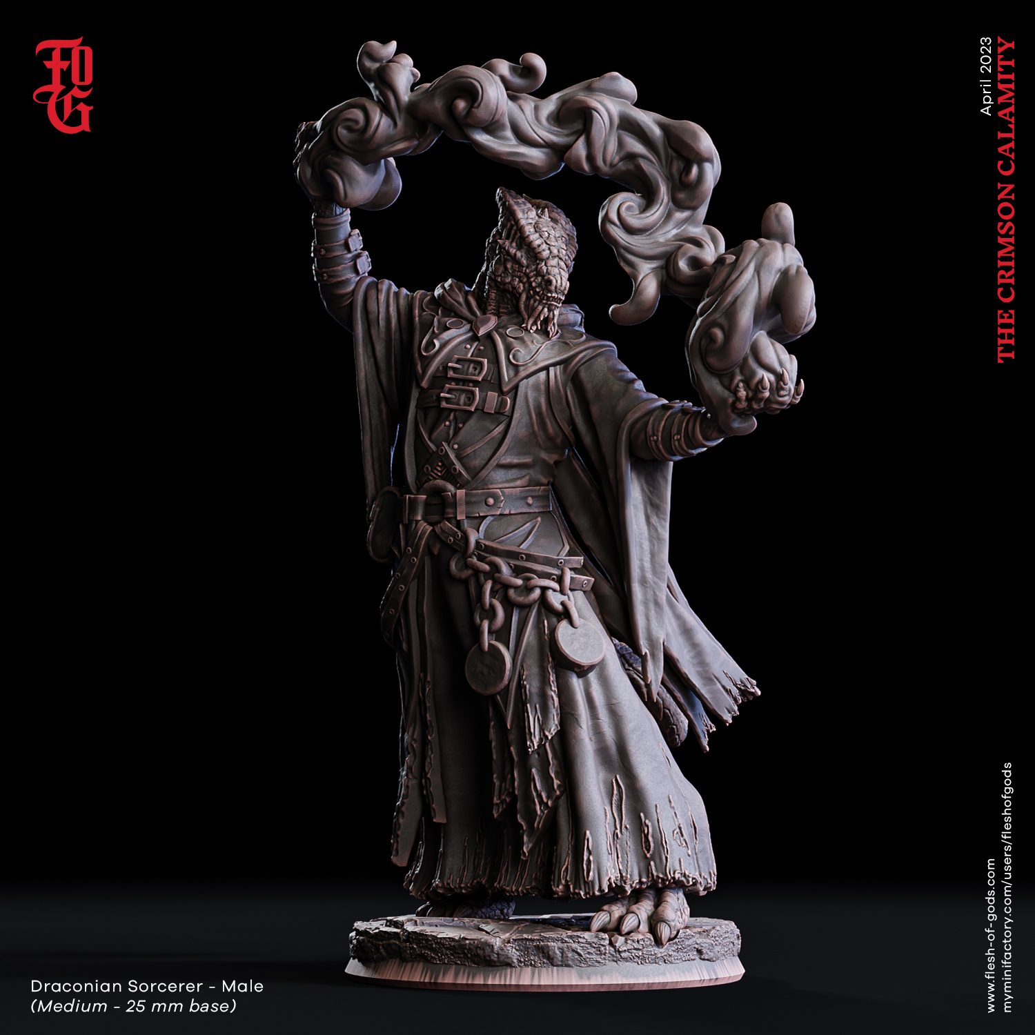 Draconian Sorcerer Male (25 Mm)