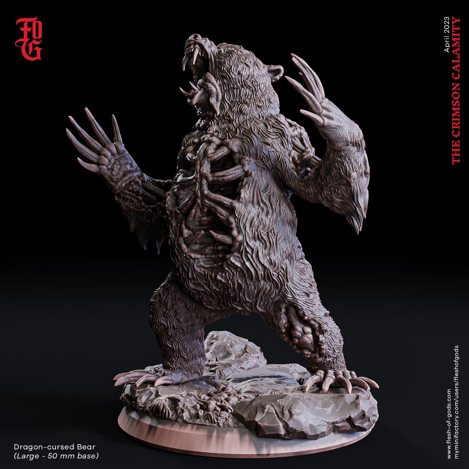 Dragon-Cursed Bear (50 Mm)