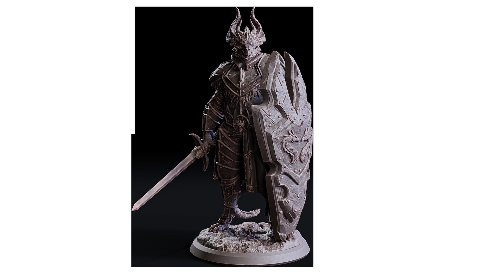 Altair, Dragonborn Paladin (25 Mm) view 3