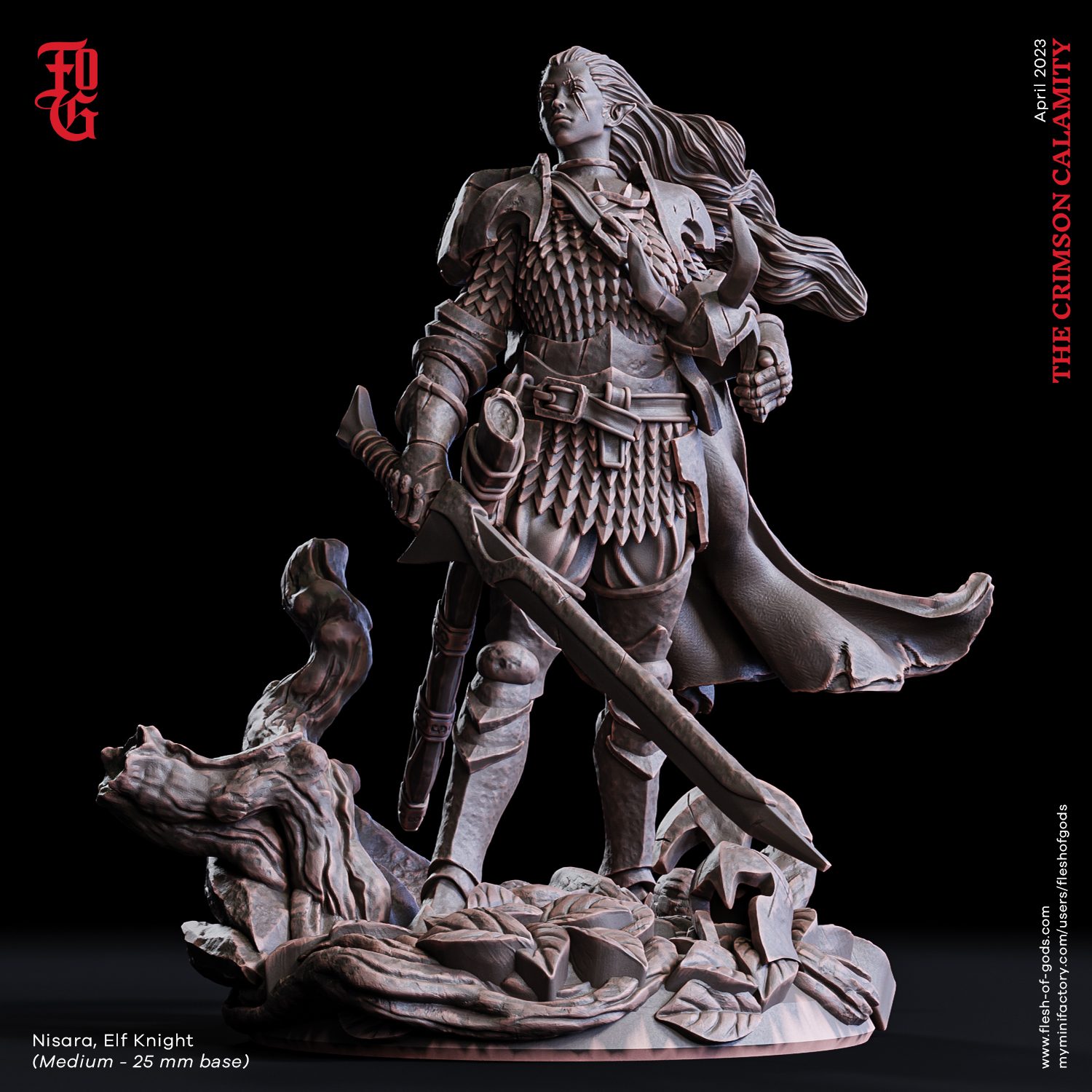 Nisara, Elf Knight (25 Mm)