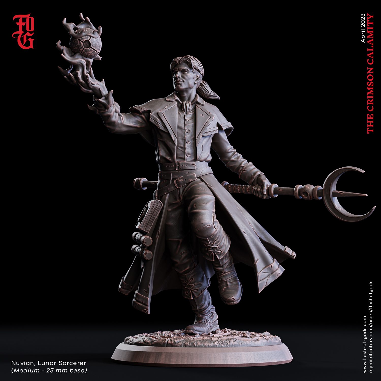 Nuvian, Lunar Sorcerer (25 Mm)