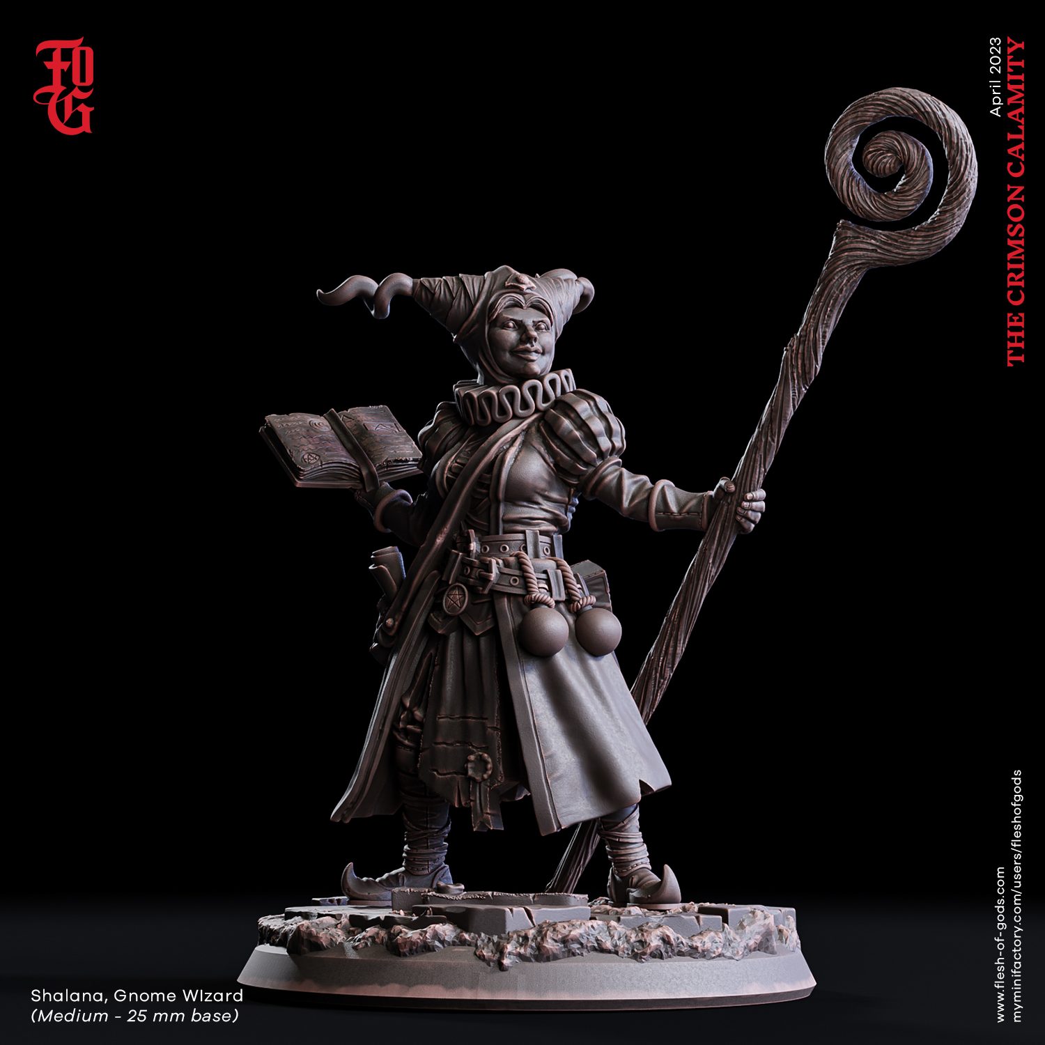 Shalana, Gnome Wizard (25 Mm)