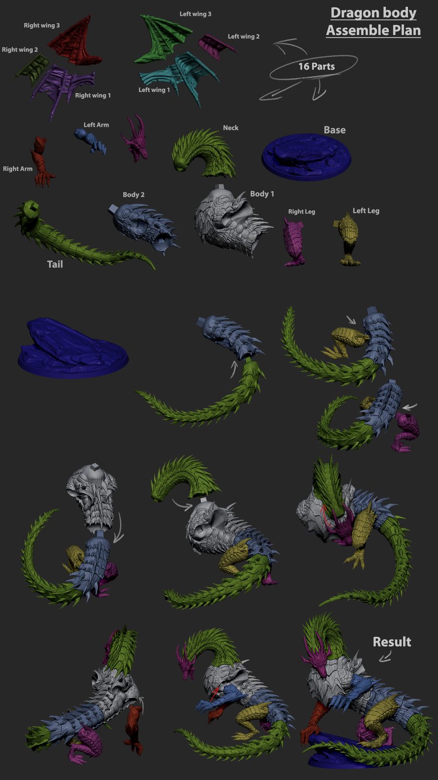 Malphoraxes, Wyrm Of The Deep [100Mm Base] @Freeforallstl