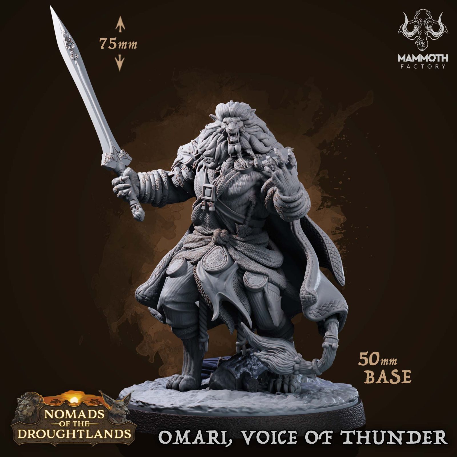 Omari, Voice Of Thunder [50Mm Base]