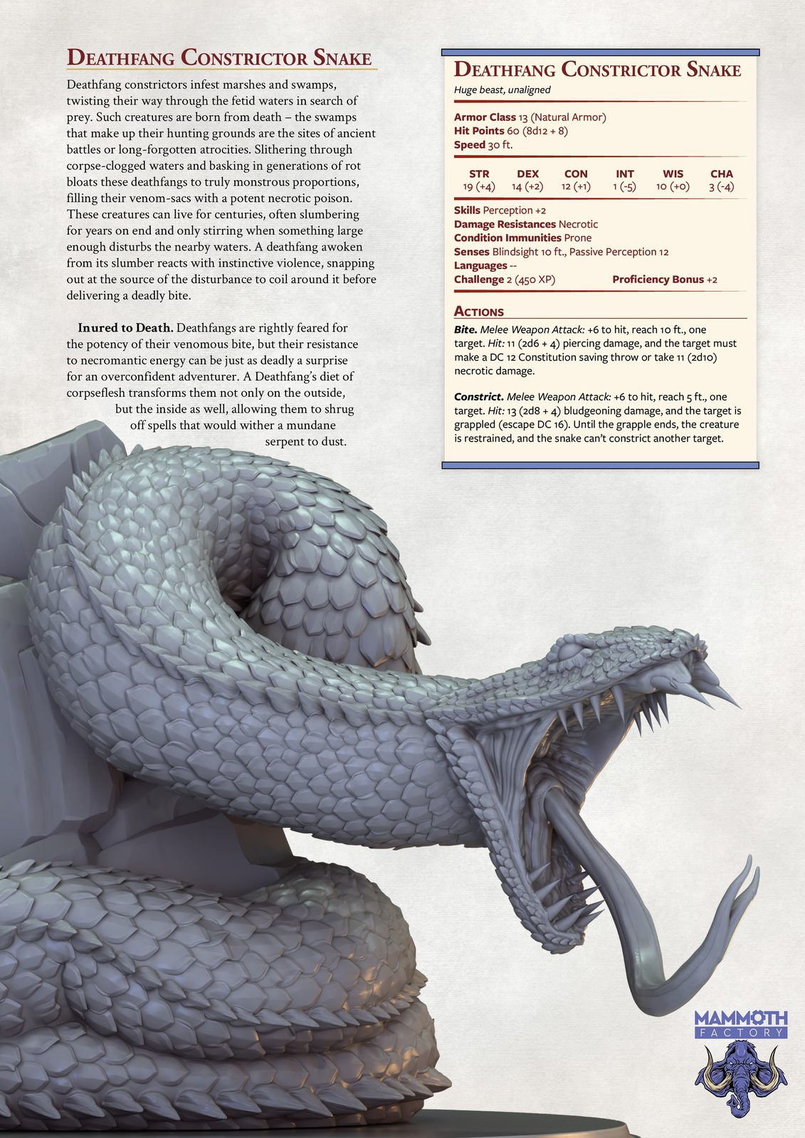 Statblocks & Lore