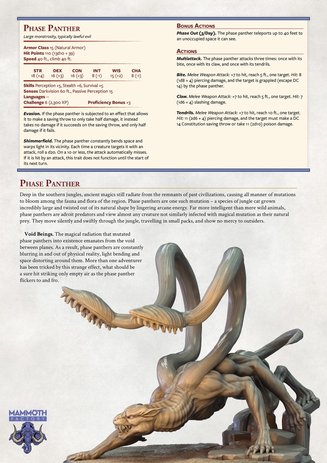 Statblocks & Lore view 3
