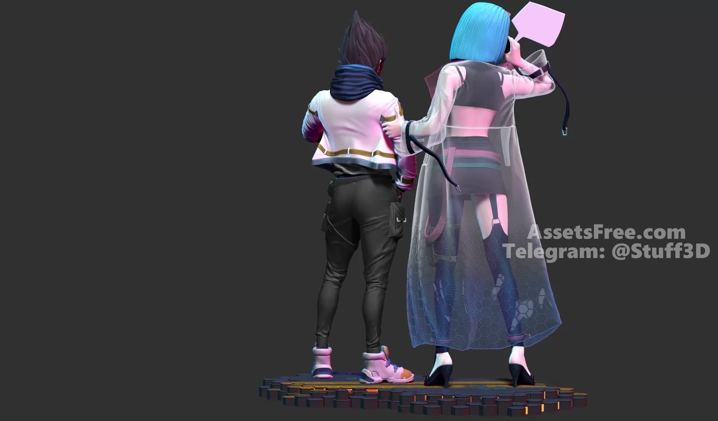 Bulma Vs Vegeta 2077 Fanart By Specialstl view 3
