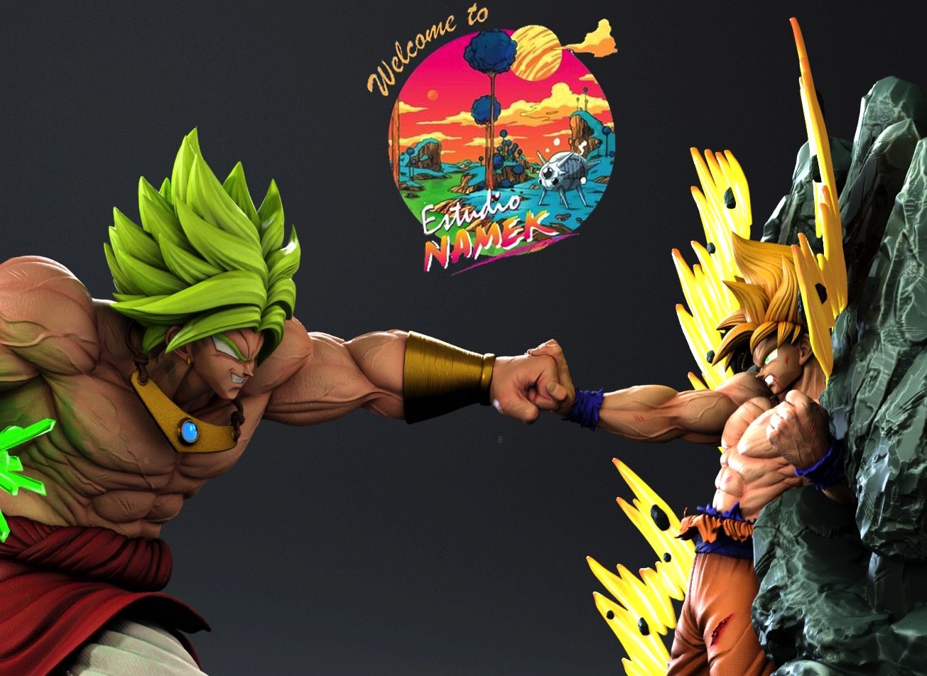 Diorama Goku Vs Og Broly 8 view 5