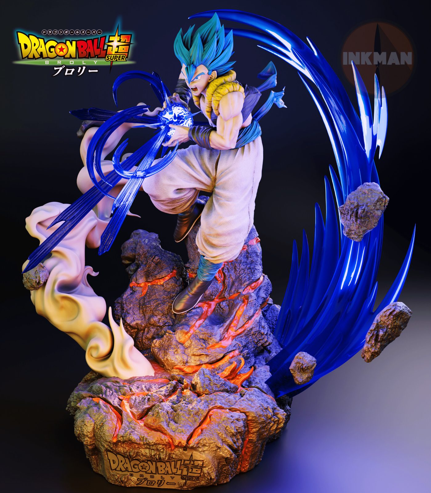 Gogeta Blue Vs Broly Super Saiyan Legendary By Inkman view 5