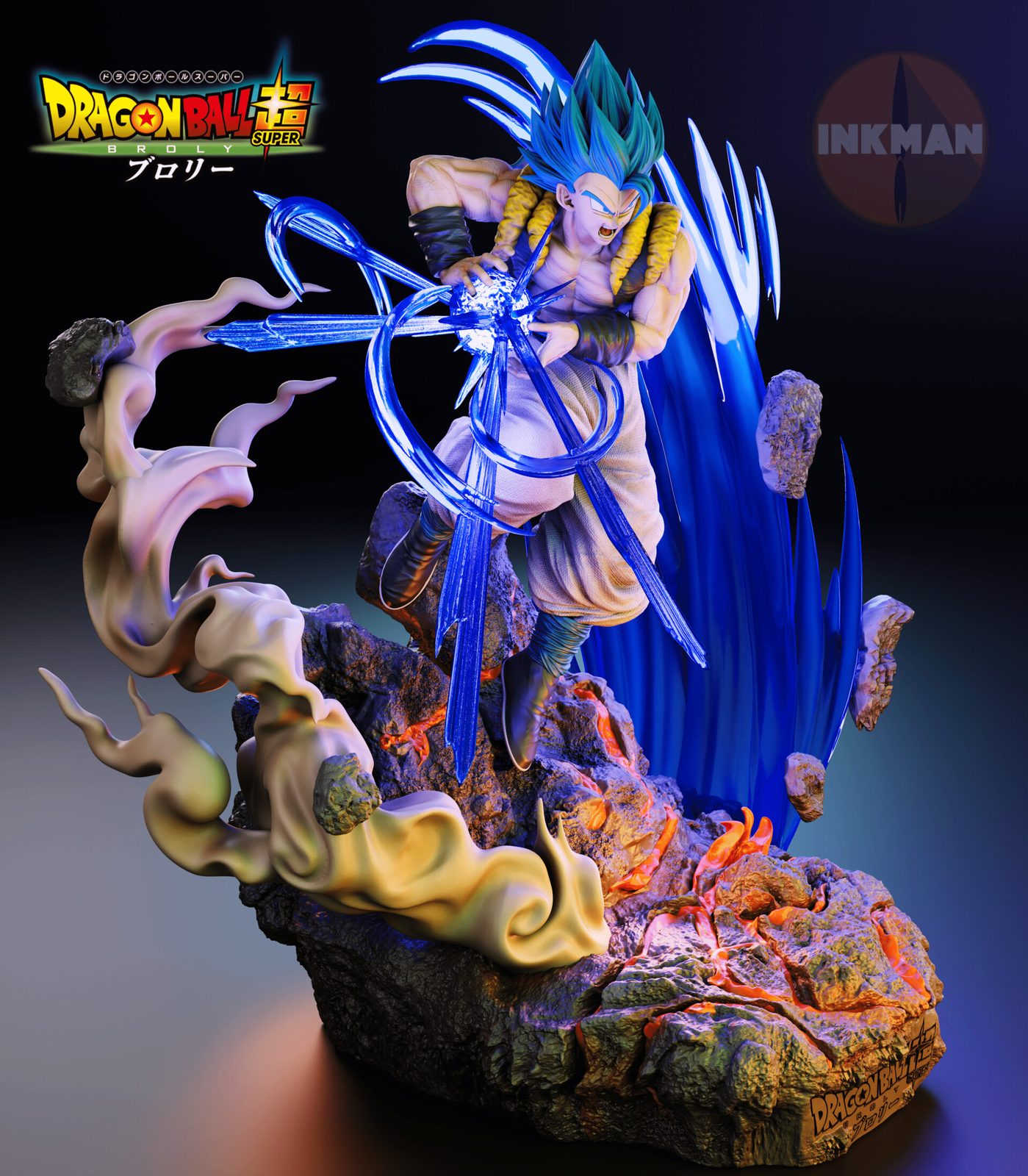 Gogeta Blue Vs Broly Super Saiyan Legendary By Inkman view 6