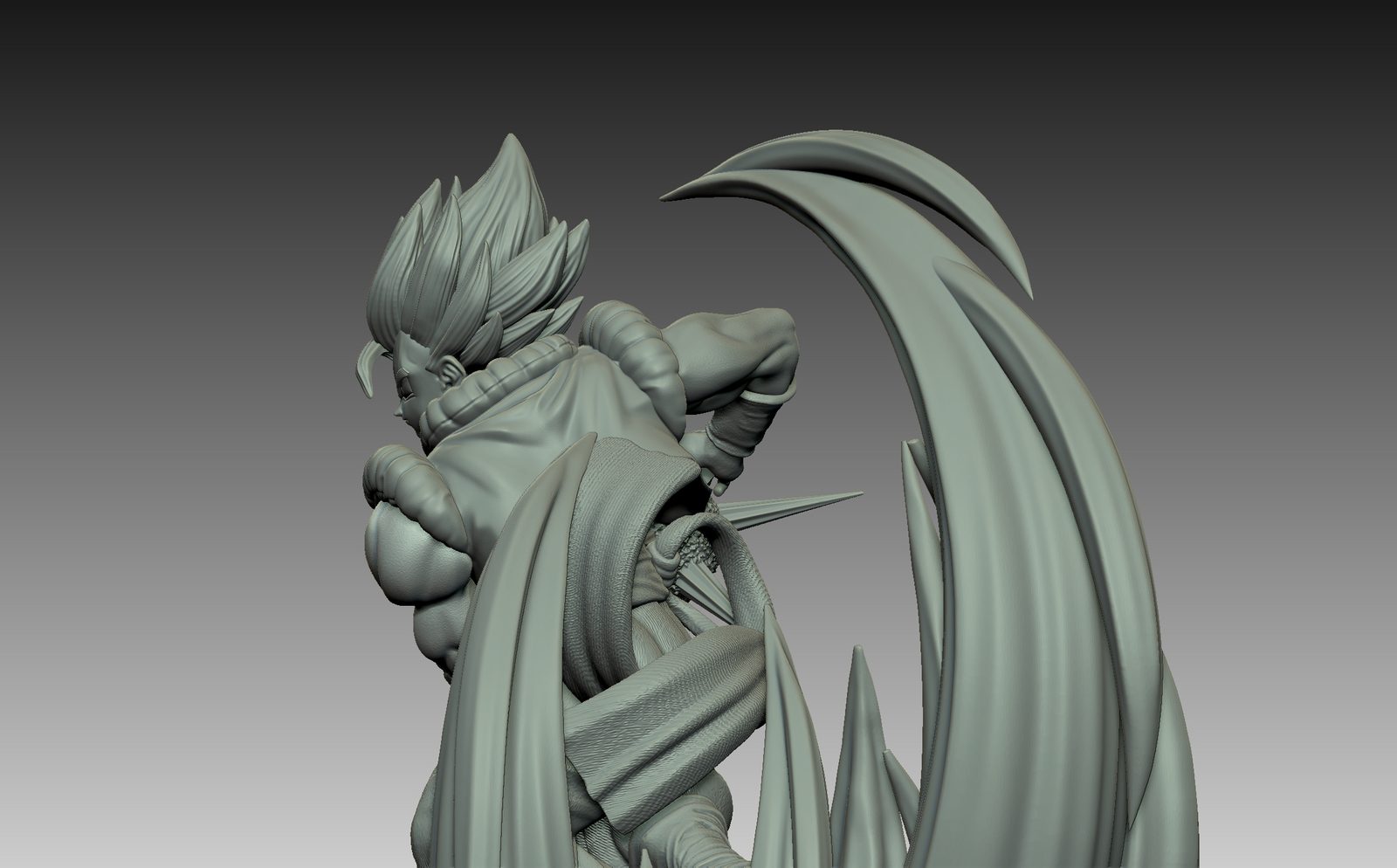 Gogeta Diorama view 4
