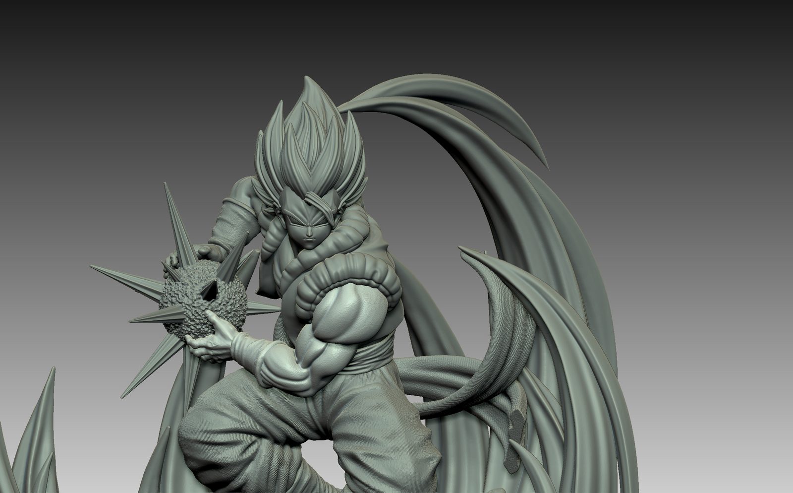 Gogeta Diorama view 5