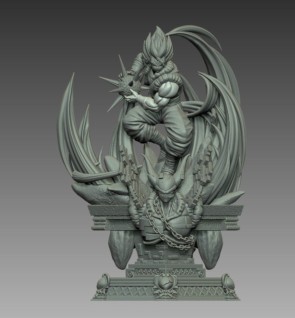 Gogeta Diorama view 6
