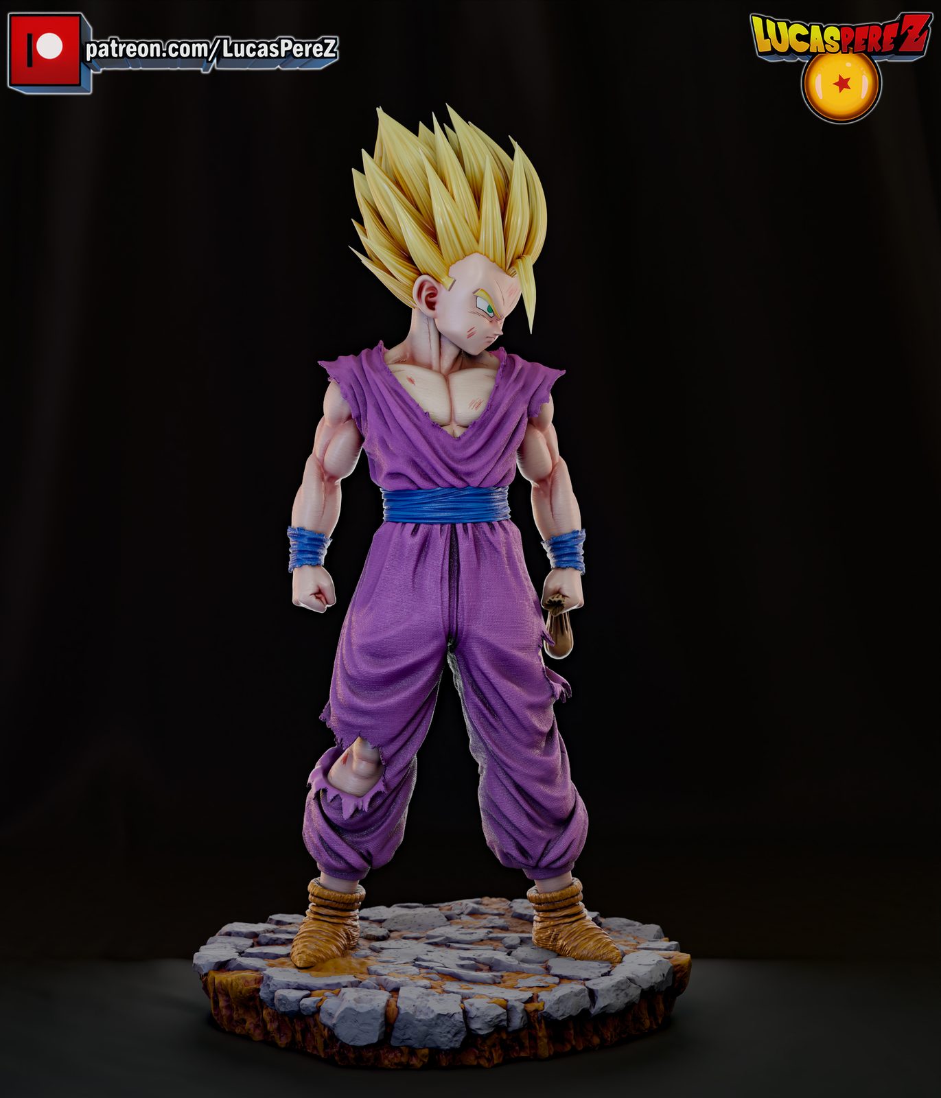 GOHAN SSJ2 FIGURE REGULAR view 4