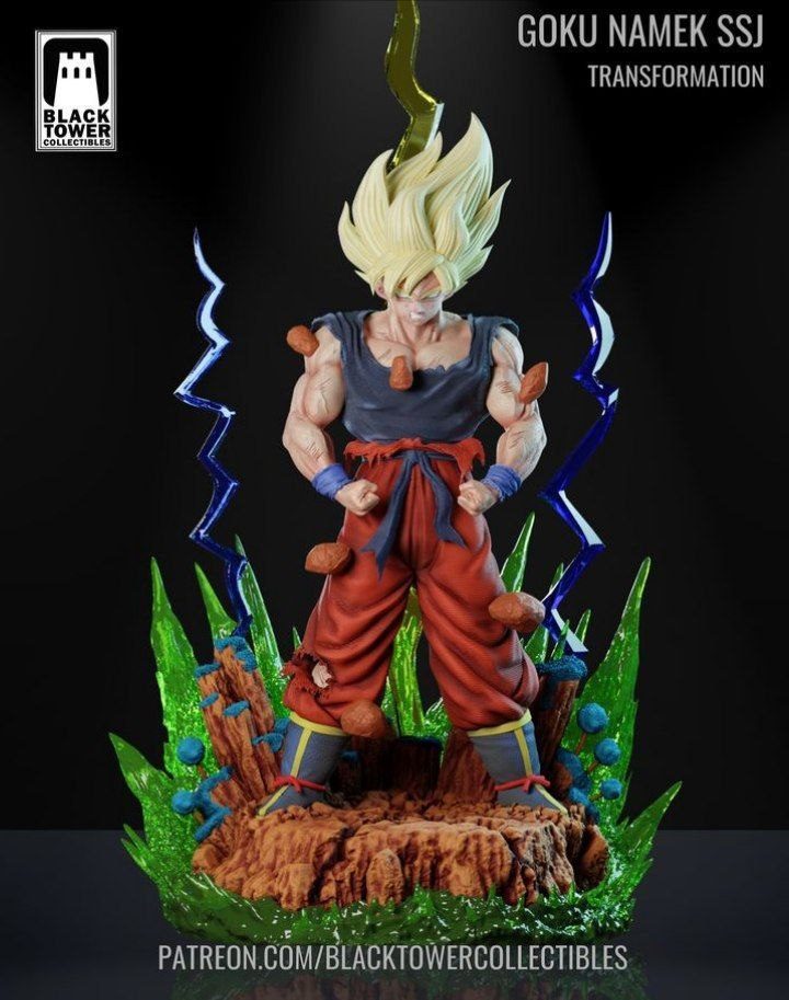 Goku Namek Transforms Super Saiyan Black Tower Collectibles view 2
