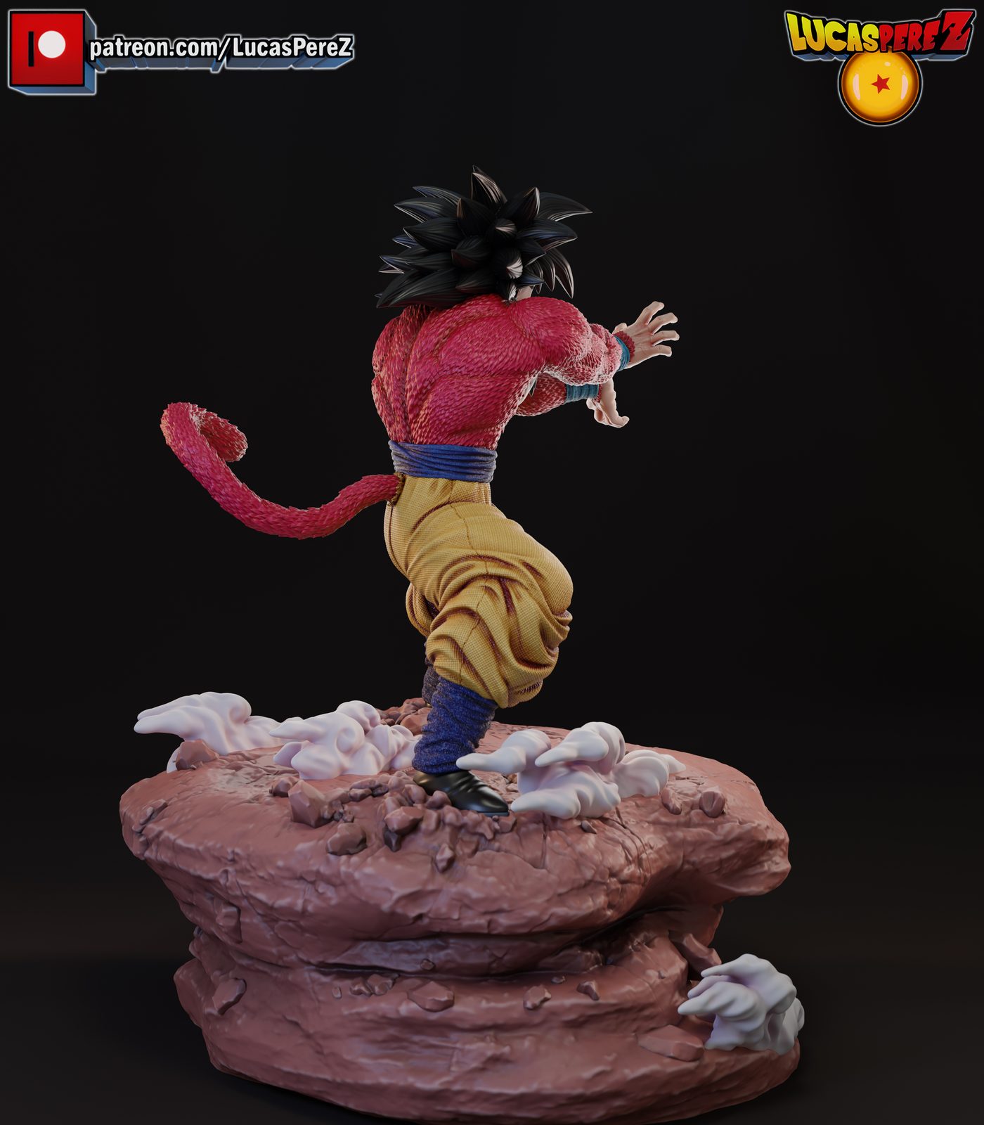 Goku Ssj4 Figura Regular And Extras And Busto view 4