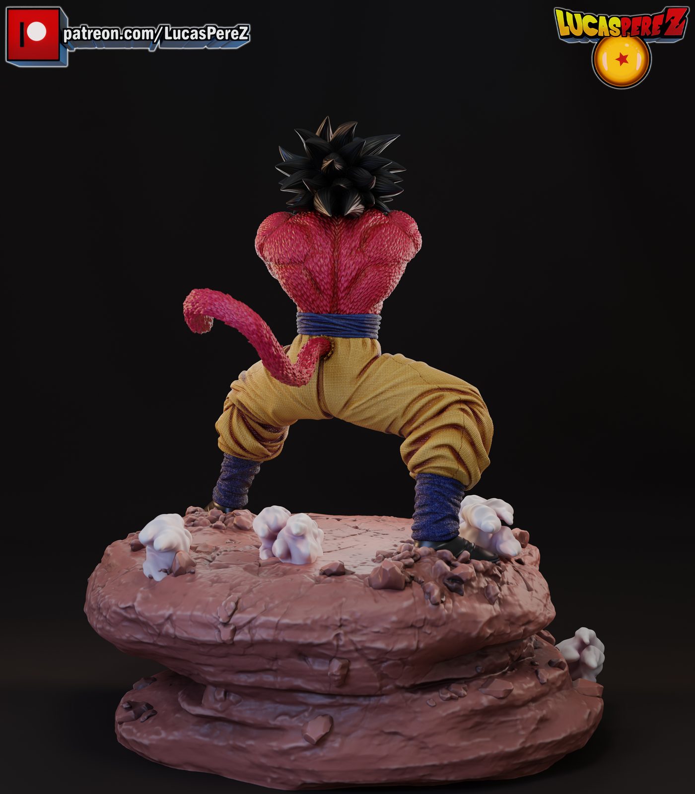 Goku Ssj4 Figura Regular And Extras And Busto view 5