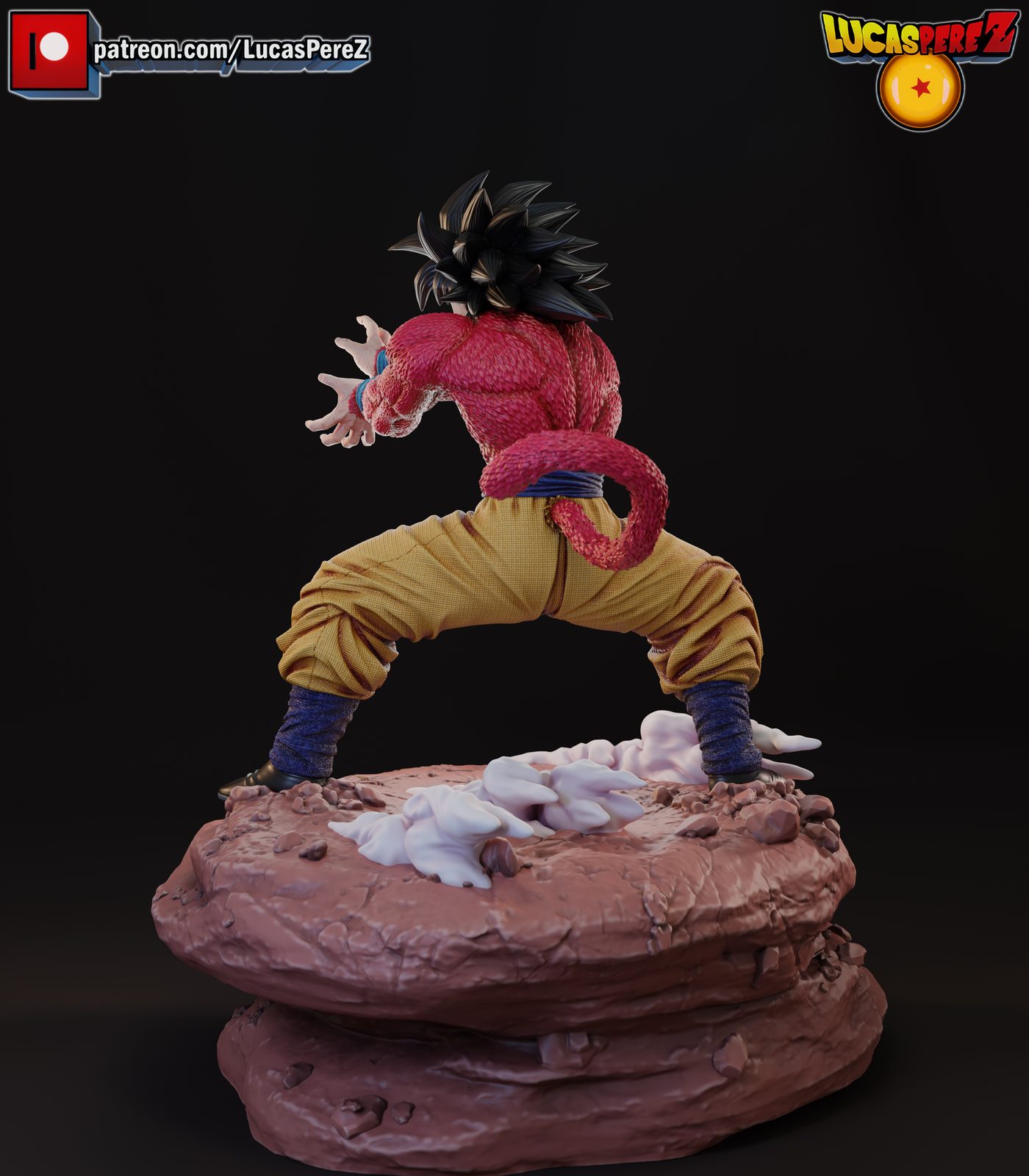 Goku Ssj4 Figura Regular And Extras And Busto view 6