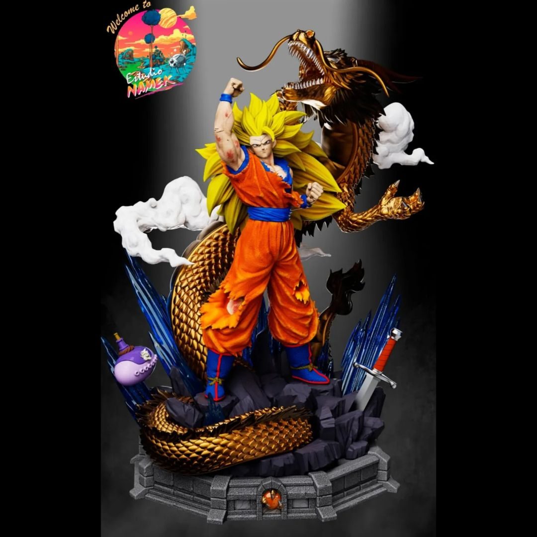 Goku Super Saiyan 3 Dragon view 2